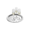 Plateau de banquet CLASSIC rond, en acier inoxydable, 35x1,5 cm | APS 396