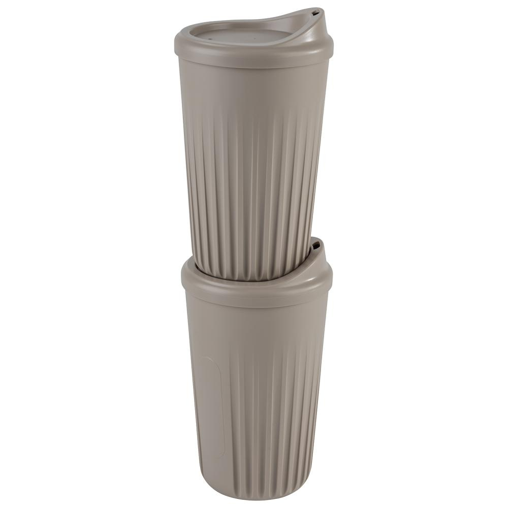 Gobelet réutilisable TO GO, haut, marron, 8.5x13.5 cm, 400 ml | APS 66911