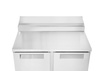 Table réfrigérée avec superstructure, 2 portes, acier inoxydable, 90x70x95,5 cm, 68 kg | ARKTIC 236222