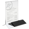 Support de menu format A4, en 2 parties, 21x7x32 cm | APS 71529