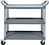Chariot de service en plastique à 3 étagères pliable | YATO YG-09100