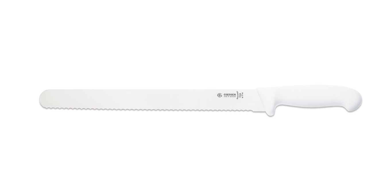 Couteau à jambon - 31 cm, blanc | GIESSER MESSER 7705 31 w