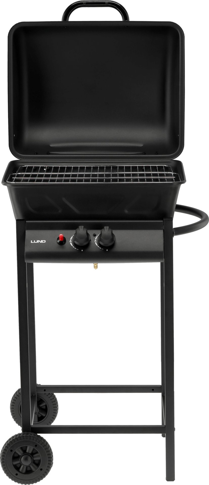 Grill à gaz BAVEN, 2 brûleurs, noir, 5,5 kW | LUND 99657