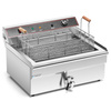 Friteuse électrique 1-cuvelle 20 L, 4,8 kW, zone froide | FORGAST FG09017