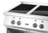 Cuisinière à induction 4 feux, 17 kW, 400 V | HENDI 237687
