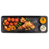 Plateau NERO avec coupelles pour dips, noir, 41,5x15x2,5 cm | APS 85097