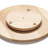 Plateau tournant en bois pour le service, 4 compartiments, diamètre 33 cm, bois de hêtre | FORGAST FG12650