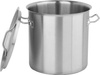 Casserole haute en acier inoxydable - cap. 36 L avec couvercle | YATO YG-00016