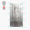 Four mixte à convection et vapeur avec chaudière Millenial Touch Screen Gastro 7x GN 1/1, électrique, avec système de lavage automatique | TECNOEKA MKF711VTS