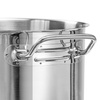 Casserole moyenne en acier inoxydable avec couvercle, 4,4 l, diamètre 20 cm | FORGAST FG02832