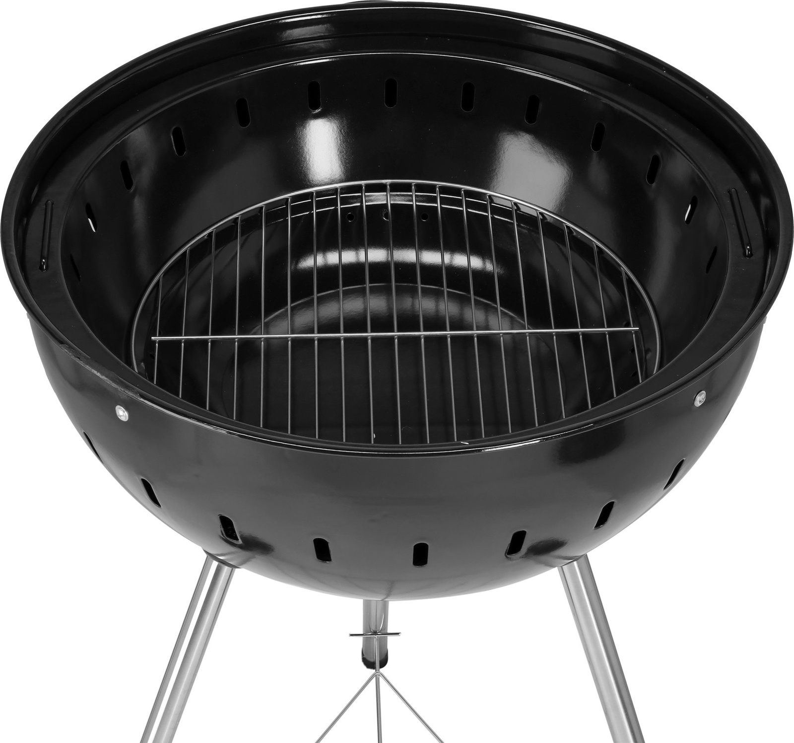 Grill à charbon, rond, Ø 54 cm noir | YATO YG-20300