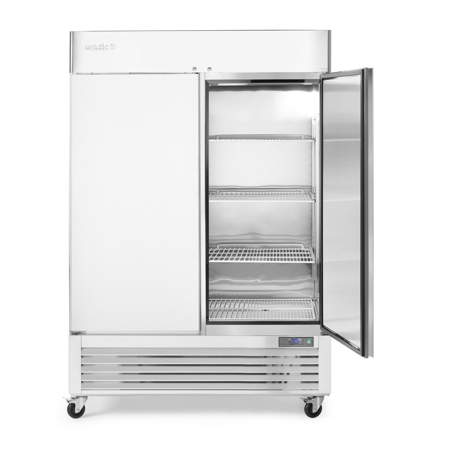 Armoire réfrigérée Kitchen Line, acier inoxydable, 2 portes, 1300 l, système de refroidissement statique | HENDI 232736