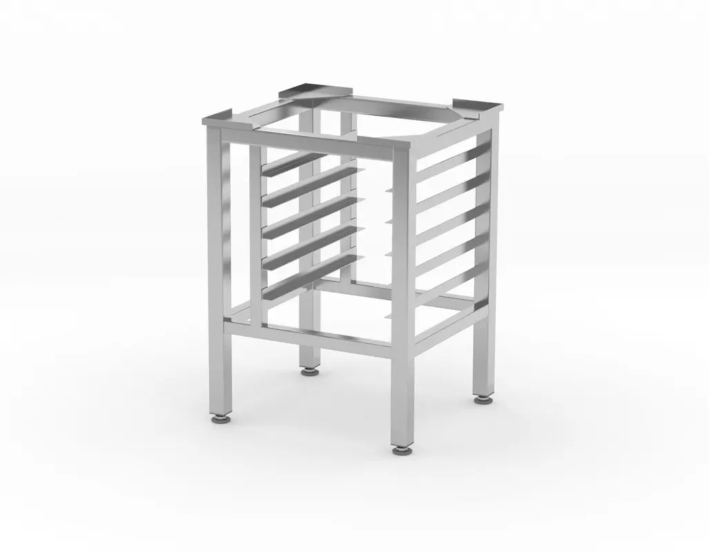 Socle pour four GN 1/1, acier inoxydable, 5 plateaux | HENDI 220795