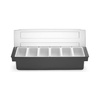 Récipient de bar pour garnitures de cocktails, 6 inserts | BAR UP 552032