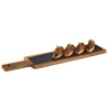 Planche de service avec plateau en ardoise, marron, 55x12x2 cm | APS 813