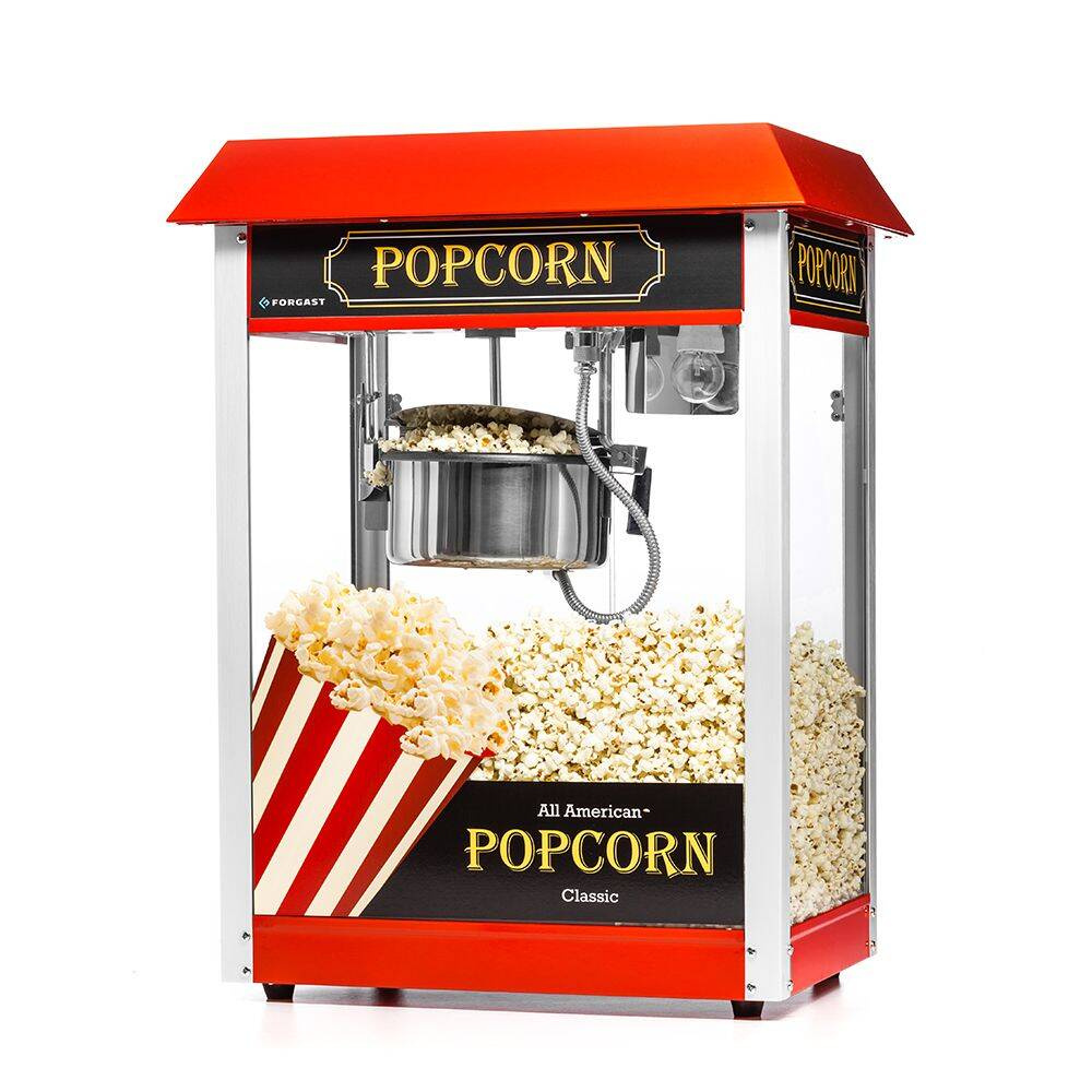 Machine à popcorn avec auvent rouge | FORGAST FG09302