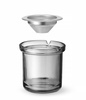 Cendrier en verre avec insert en acier Ø 98 mm | HENDI 440117