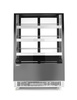 Vitrine réfrigérée à 3 étagères, 500 l, LED, noire, refroidissement dynamique | ARKTIC 233443