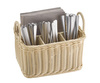Porte-couverts tressé GN 1/1, ECONOMIC, beige clair, 26x18x19 cm | APS 40179