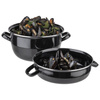 Marmite de service pour moules, émaillée, 26.5 x 20 cm, 5.2 l | APS 627