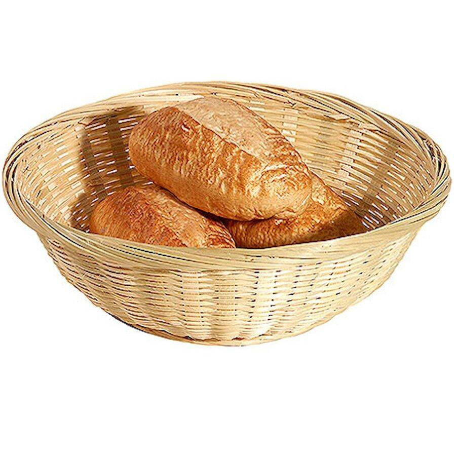Panier rond en bambou pour le pain, diamètre 20 cm | CONTACTO 4884/200