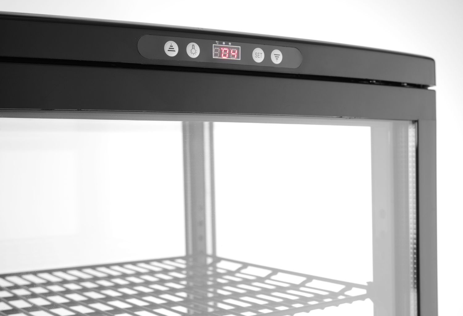 Vitrine réfrigérée 280 L, noire, LED, système de refroidissement dynamique | ARKTIC 233290