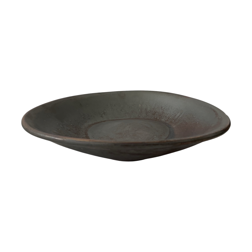 Assiette creuse Delta Cristall hématite 27 cm | KERA CERAMIKA 15.6/C.HEM
