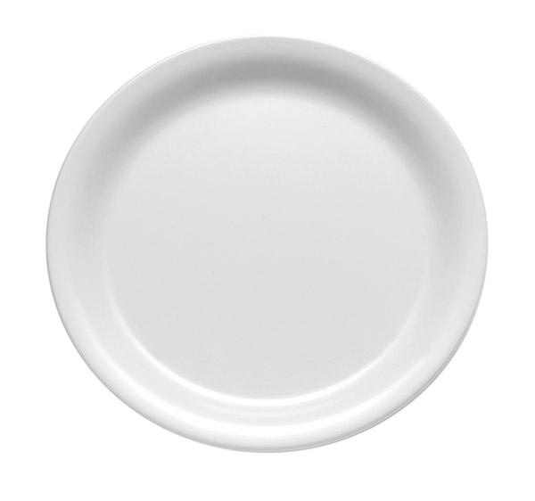 Assiette plate CASUAL en mélamine, blanche, 22,5 cm | APS 83500