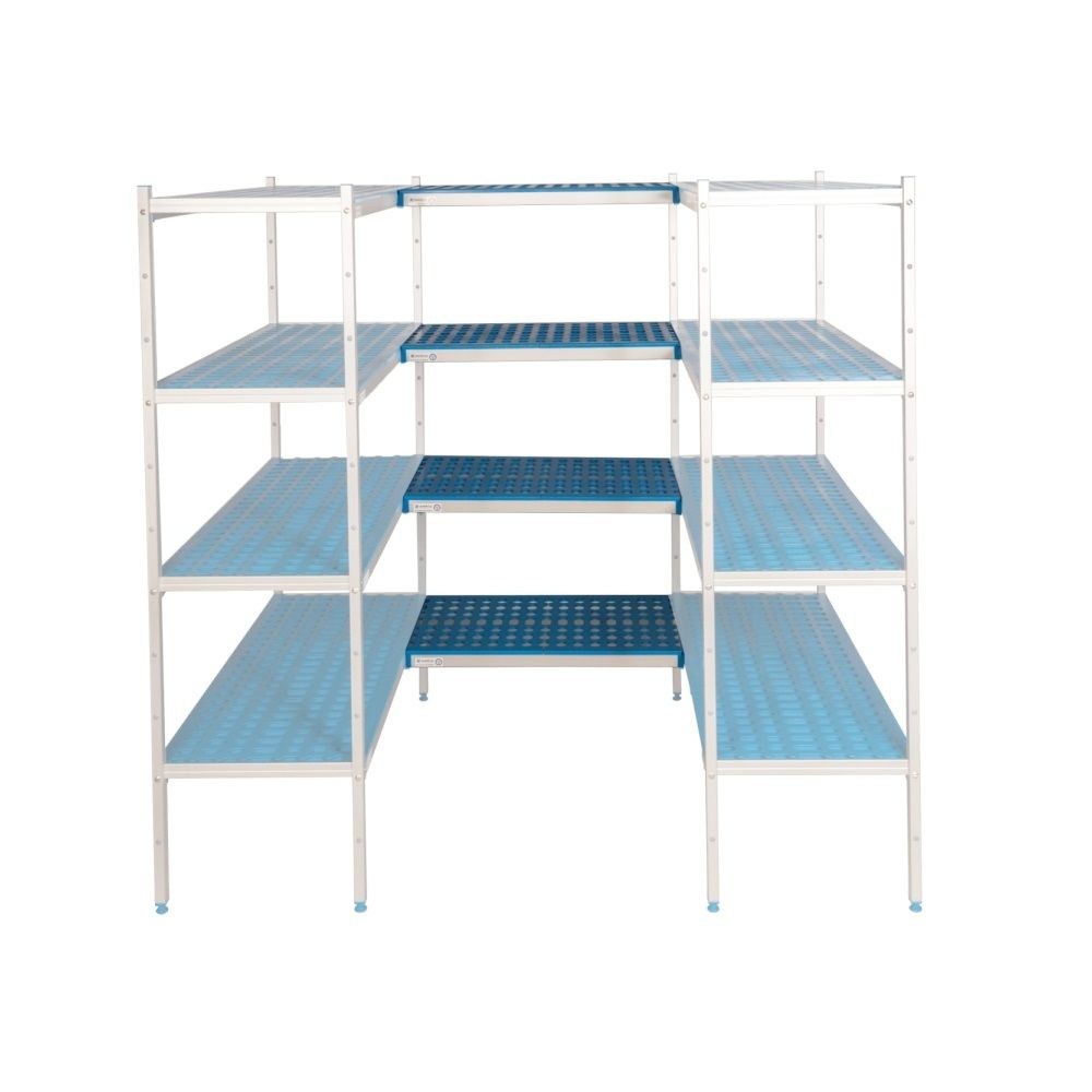 Étagère de liaison à 3 tablettes prof. 50 cm 3P-75+12UM | ALUSHELF 50425