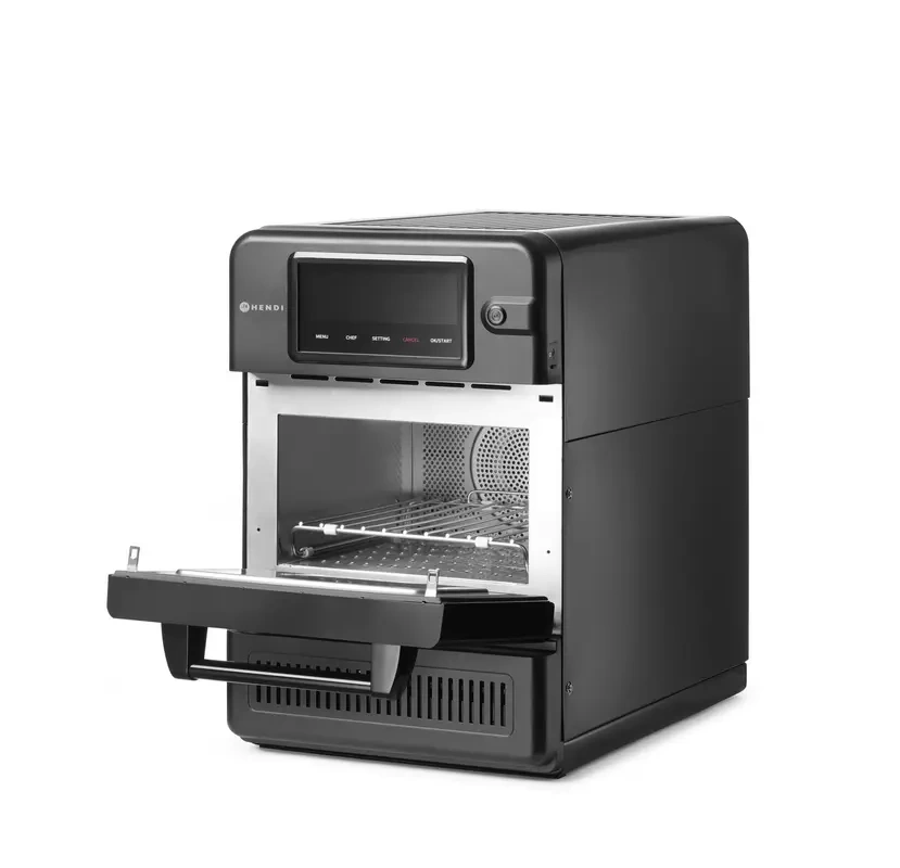Four convection-micro-ondes CombiTurbo, 18 L, noir, 230 V / 3000 W | HENDI 281277