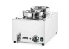 Bemar Hendi Ranger avec robinet de vidange, 8 L, 1000 W, 60,4 x 33,2 x 31,5 cm, bac 2x4 L, 3xGN 1/3 | HENDI 201473