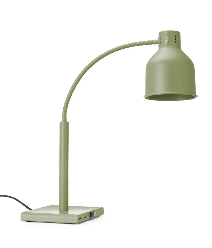 Lampe chauffante pour plats, flexible, verte, 220-240V/250 W, 26,8x20,3x66 cm | HENDI 273746