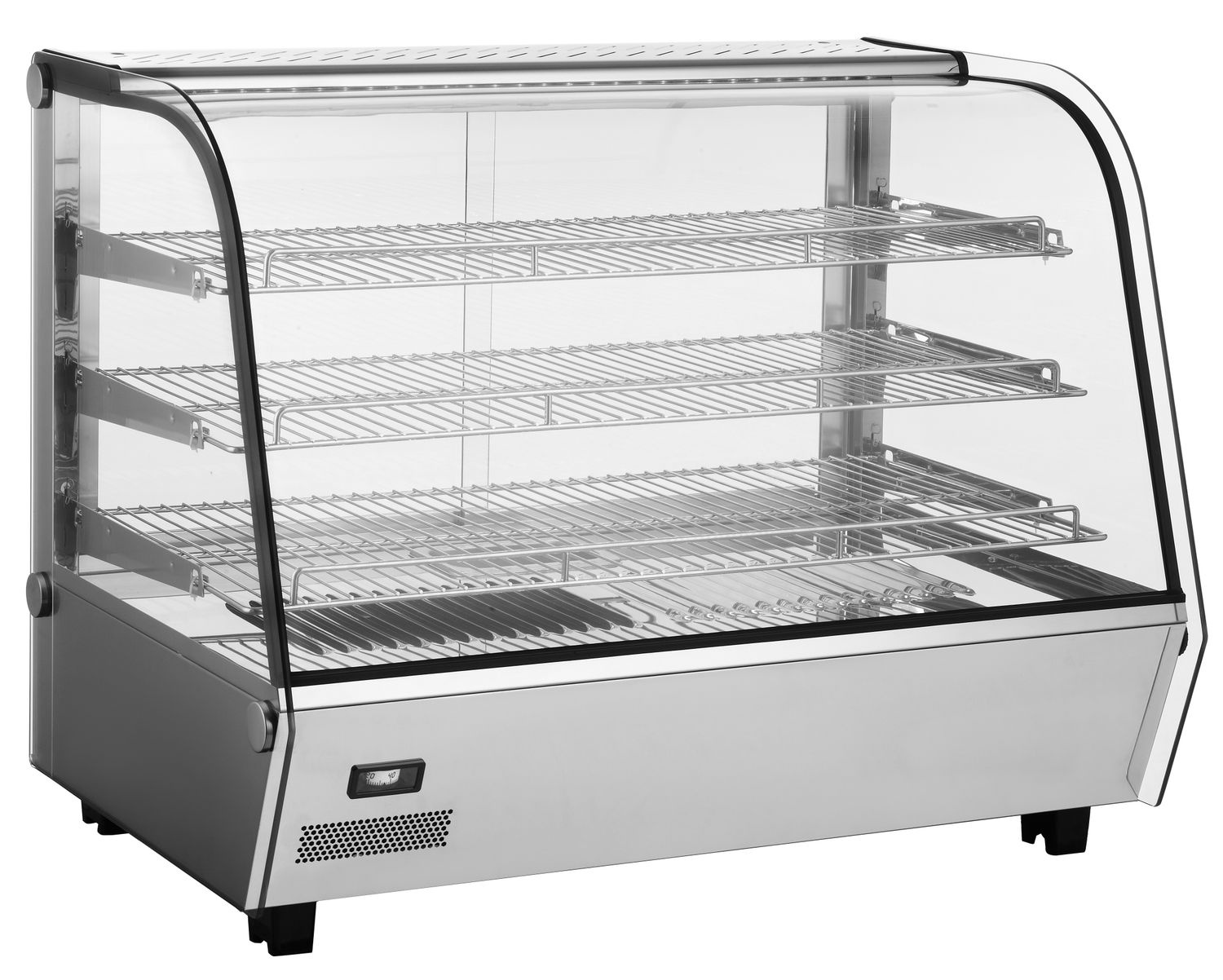 Vitrine chauffante réglable 160 l, 1,5 kW, 230 V | HENDI 233733