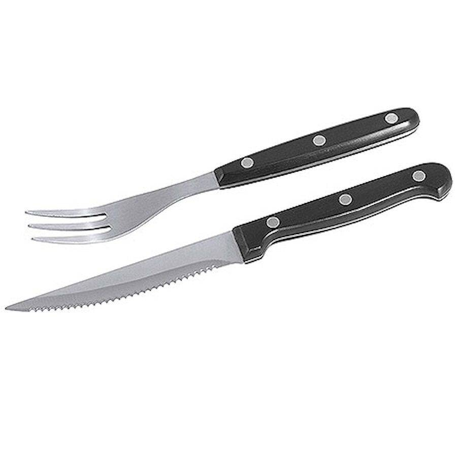 Set de couteaux et fourchettes à steak, 6 pièces, longueur 22 cm / 20 cm | CONTACTO 3333/012