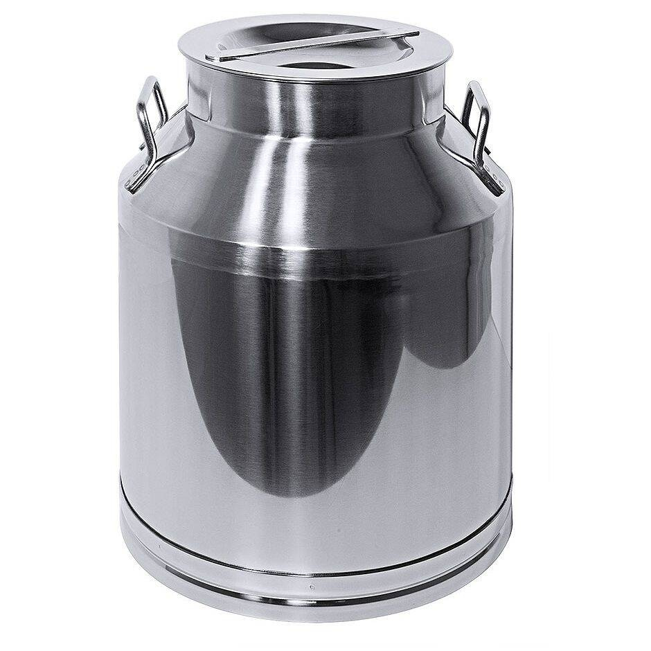 Bocal avec couvercle 25 l, acier inoxydable | CONTACTO 3010/025