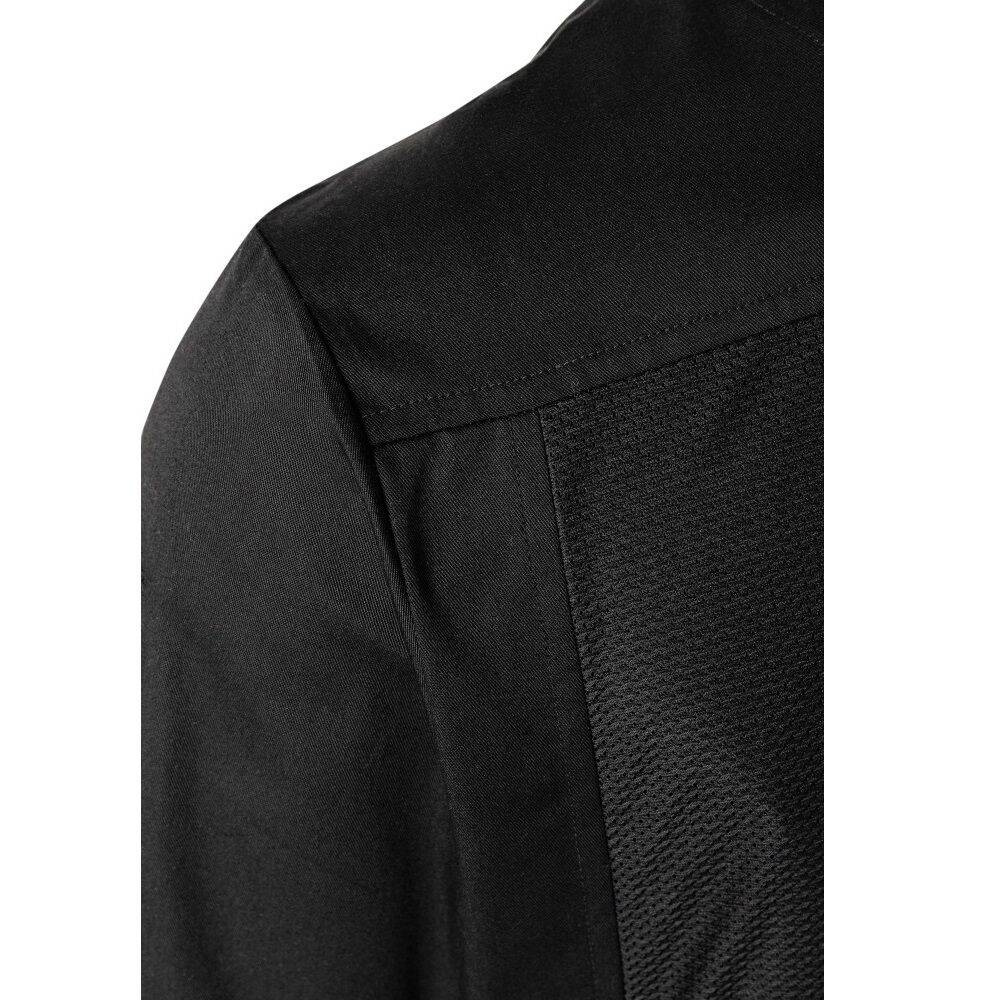Chemise de cuisinier Basic à manches longues noire | KARLOWSKY BJM 4-1