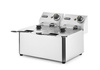 Friteuse électrique Blue Line, 2 cuves, 2x4 L, 2x3 kW | HENDI 205846