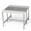 Table de travail centrale avec 2 éléments de découpe 140x140x85 cm | FORGAST