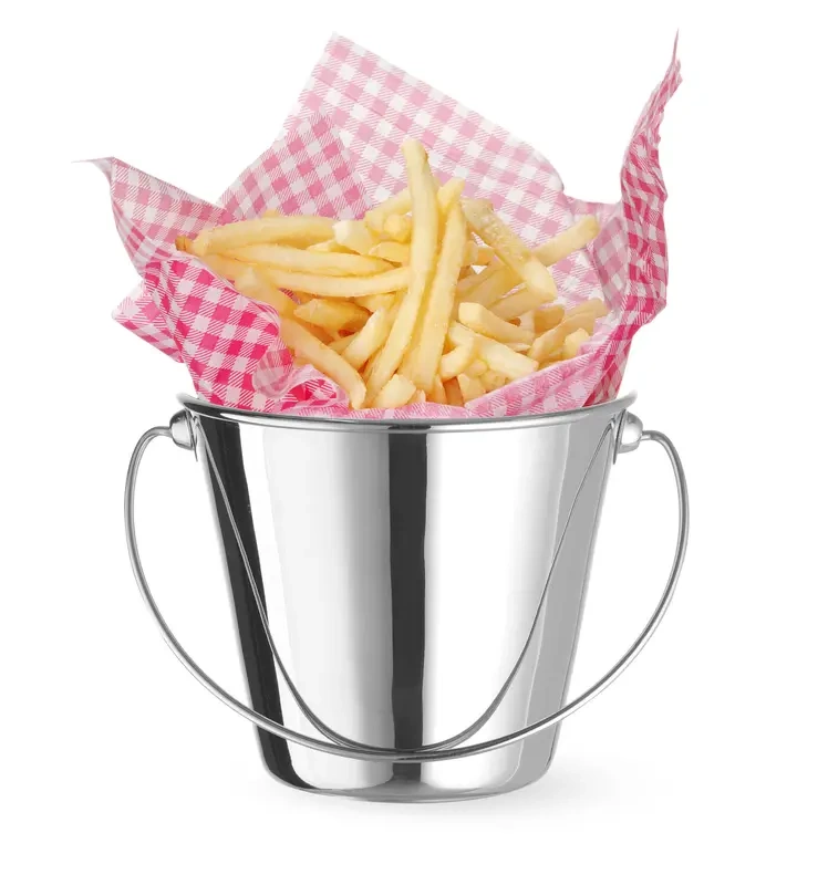 Mini seau à snacks avec poignée, ⌀13x(H)11 cm | HENDI 425732