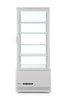 Vitrine réfrigérée 98 l, blanche, LED, dégivrage automatique | HENDI 233665