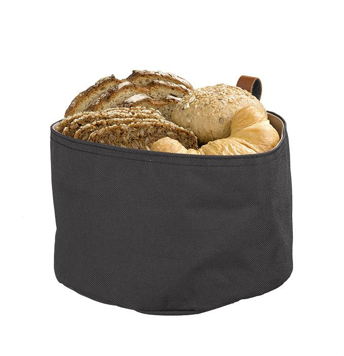 Sac à pain, gris foncé, beige, 20x13,5 cm | APS 30346