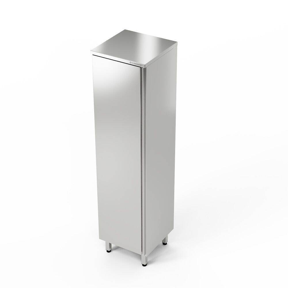 Armoire de rangement en acier inoxydable avec évier 50x50x200 cm | FORGAST