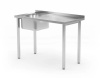 Table avec évier 1 bac, 100x60x85 cm | HENDI 816790