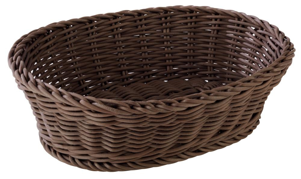 Panier à pain en polypropylène, marron, 26x18x7,5 cm | APS 50803
