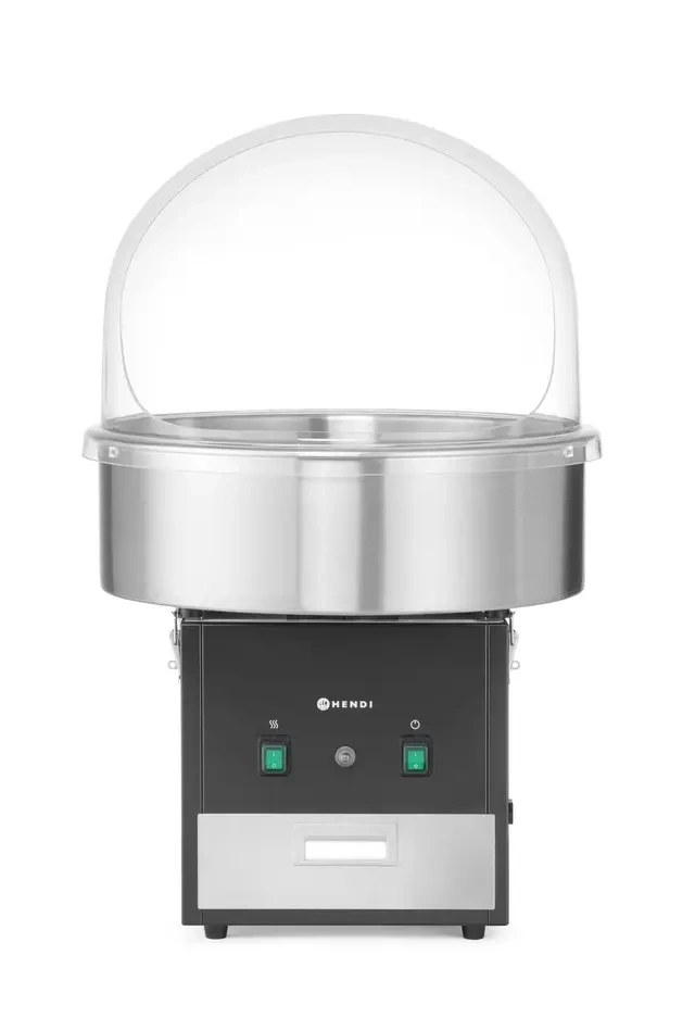 Machine à barbe à papa sans couvercle, couleur noire, 220-240V/1130W, 52x52x(H)50,3 cm | HENDI 282816