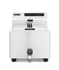 Friteuse électrique avec panneau numérique Mastercook avec robinet de vidange, 8 l, 3,5 kW | HENDI 207369