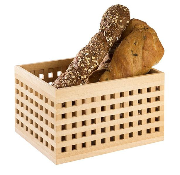 Boîte à pain BROTSTATION, bois de hêtre, 34x26x20 cm | APS 954