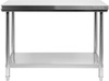Table de travail centrale en acier inoxydable avec étagère 100x60x85 cm | YATO YG-09001