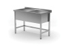 Bac inox 2 cuves Profi Line, 120x60x85 cm | HENDI 813485
