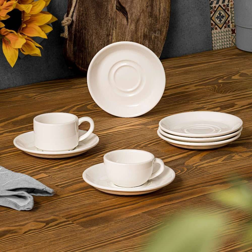Sous-tasse pour tasse, bol à bouillon en porcelaine Modermo Prima 15 cm | MODERMO MP023